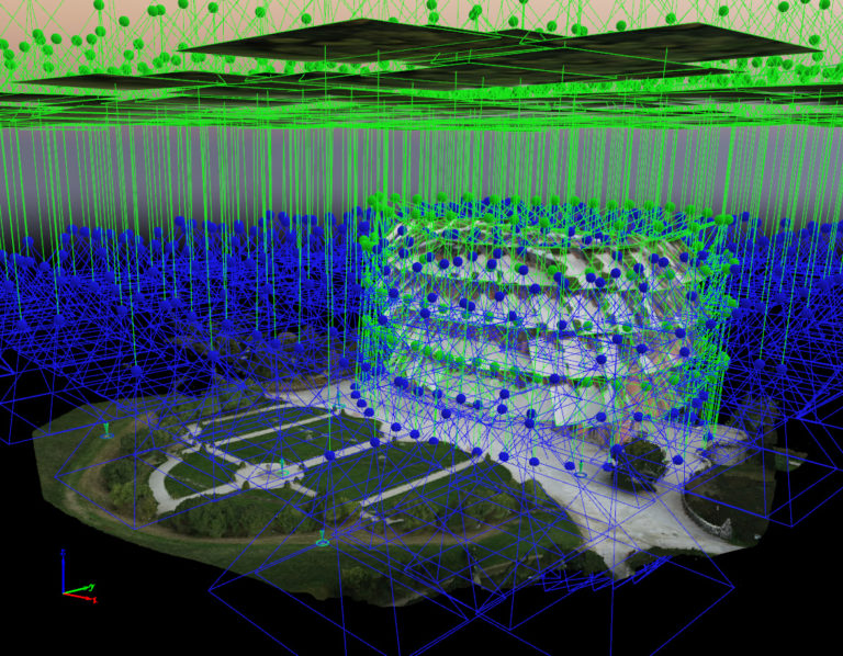 Modélisation 3D de bâtiment par photogrammétrie par drone
