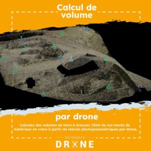 Calcul de volume au drone - Formation drone