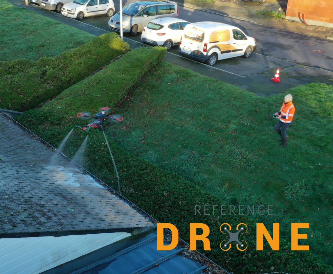 Demoussage par drone Lannion