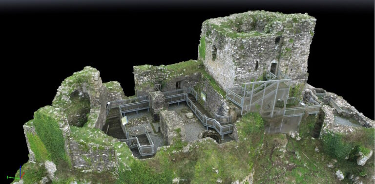 Modélisation 3D par drone château La Roche Maurice