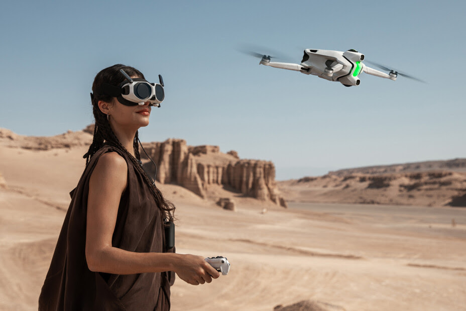 Télépilote utilisant un drone FPV immersif pour une expérience de vol et de prise de vue innovante